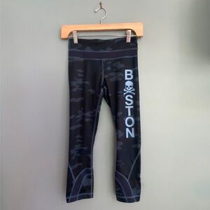Lululemon x SoulCycle Boston Run Inspire Crop 1 Luxtreme Blue Camo Size 2